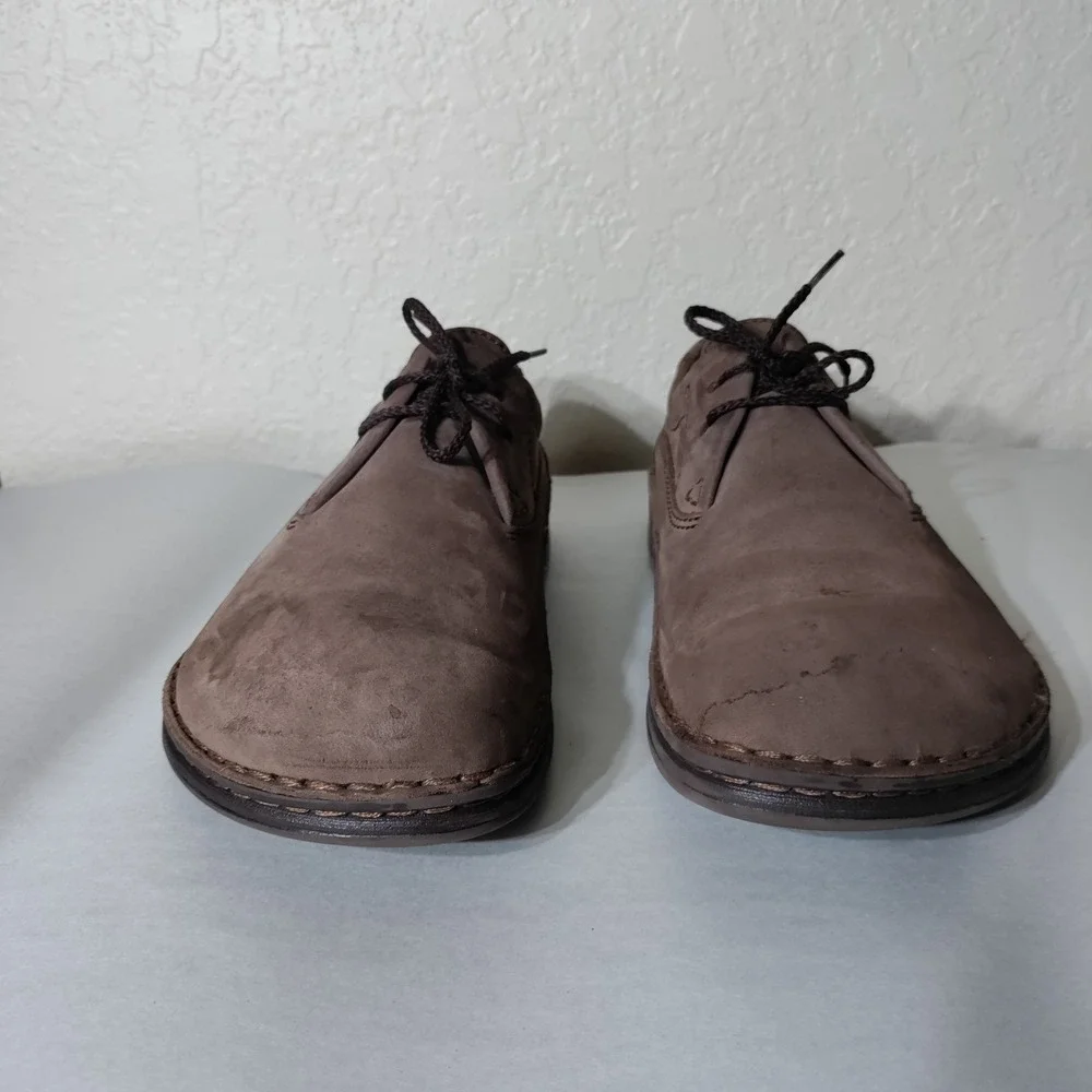Birkenstock Memphis Brown Nubuck Leather Lace Up Oxfords Mens 11 EU 44 L13